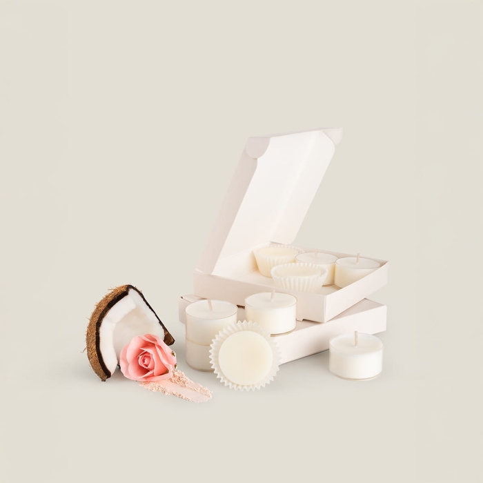 Coconut flower zestaw tealight plus wosk.jpg